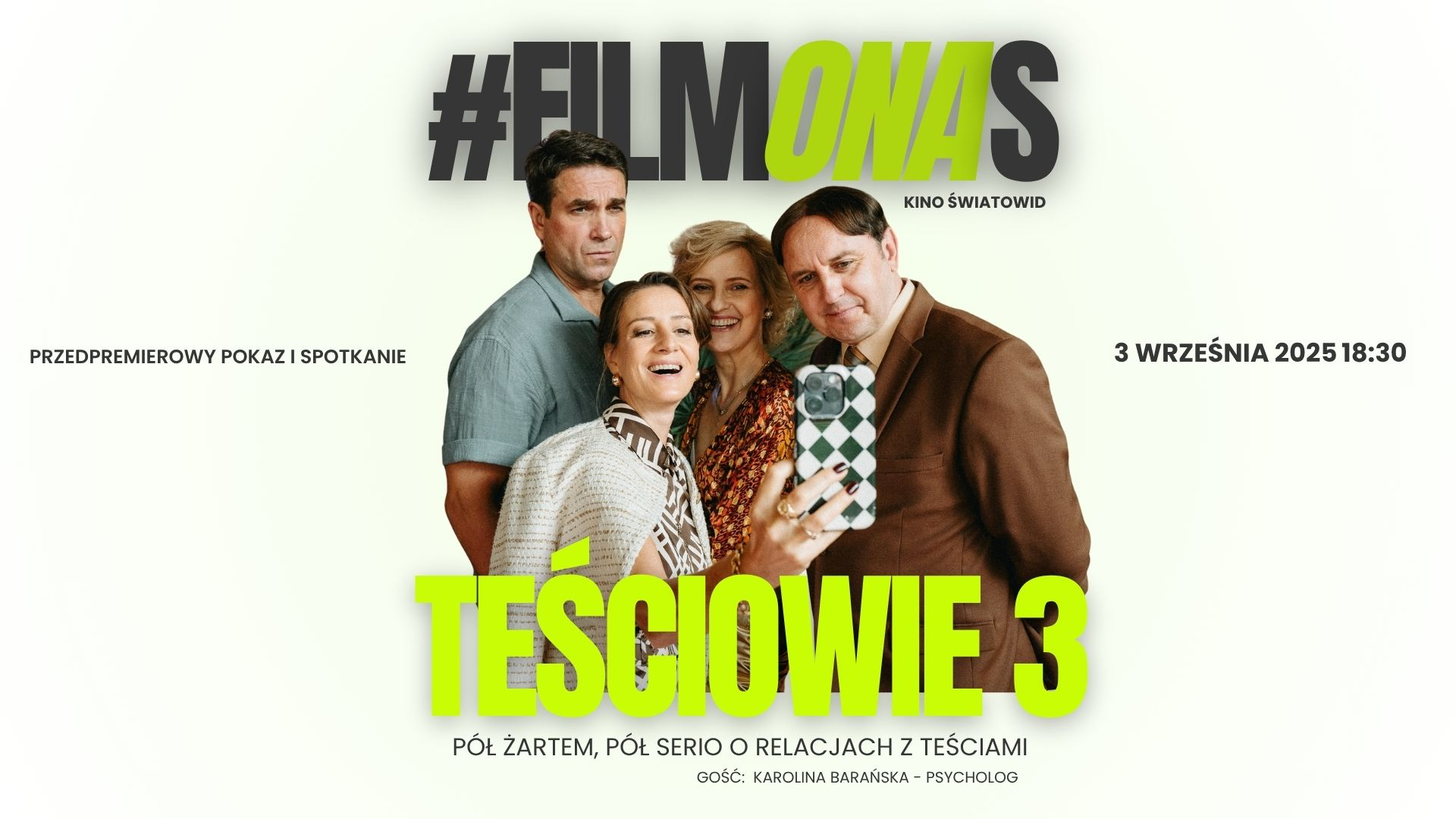 #filmONAs nowy cykl w Kinie Światowid